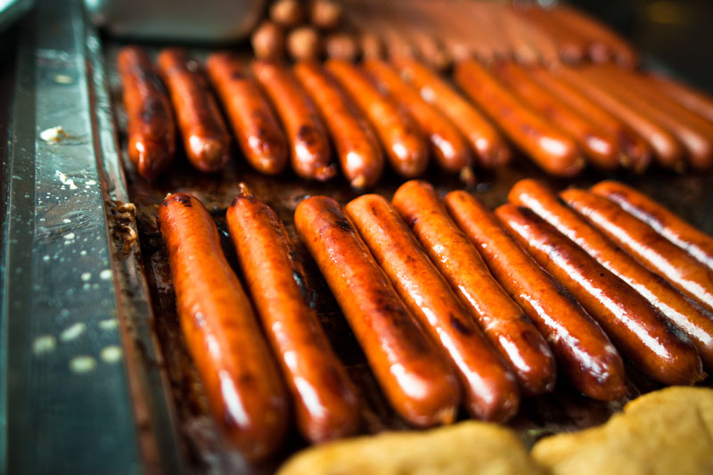 What makes a kosher hot dog premium